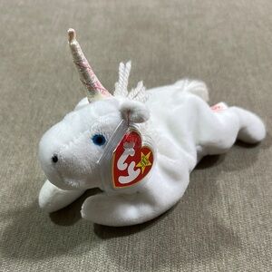 Ty Beanie Baby Mystic White Unicorn Stuffed Animal